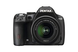 Ricoh Pentax K-50 DSLR Camera (16.5MP, White)